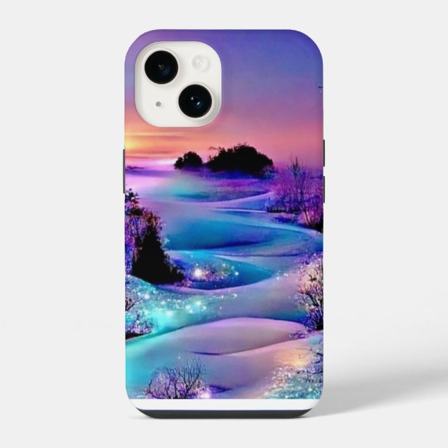 I-Phon 14 Cover: Natureview Design iPhone 14 Hülle (Rückseite)