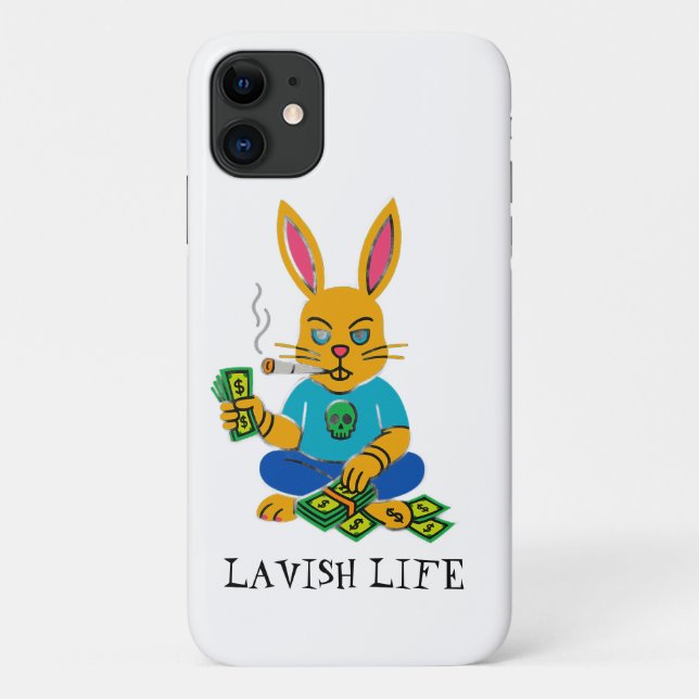 I Phone 11 Bad Bunny X Lavish Life Phone Case (Rückseite)