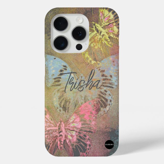 I Phone Case Butterfly Mix gestört HAMbyWG (Rückseite)