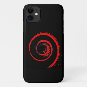 I Phone case mit Red Spiral