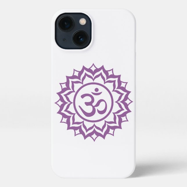 I Phone Case Violet Crown Chakra iPhone Hülle (Rückseite)