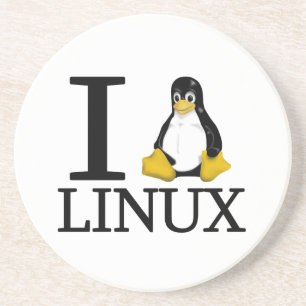 I Pinguin Linux 2 Sandstein Untersetzer