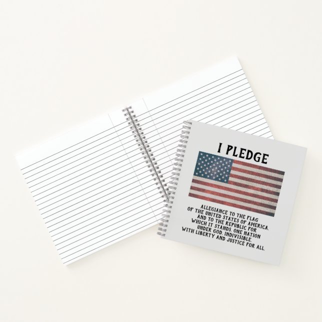 I Pledge Spiral Notebook Notizbuch (Innenseite)