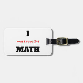 I Polargleichung (Herz) Math Gepäckanhänger