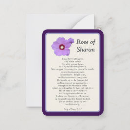 "I Prayed for You Today" Rose Sharon Notecard Mitteilungskarte