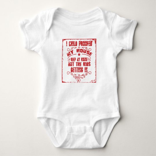 I prüfte Kind mein Haus Baby Strampler