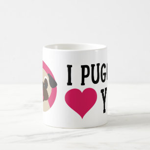 I Puggin Liebe schmeicheln sich Sie Mops-Tasse ein Kaffeetasse