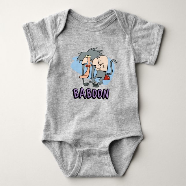 I.R. Baboon Character Graphic Baby Strampler (Vorderseite)