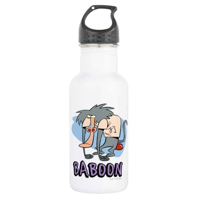 I.R. Baboon Character Graphic Edelstahlflasche (Vorderseite)