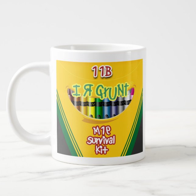 "I R GRUNT" Anpassbar 20oz Jumbo-Tasse (Links)