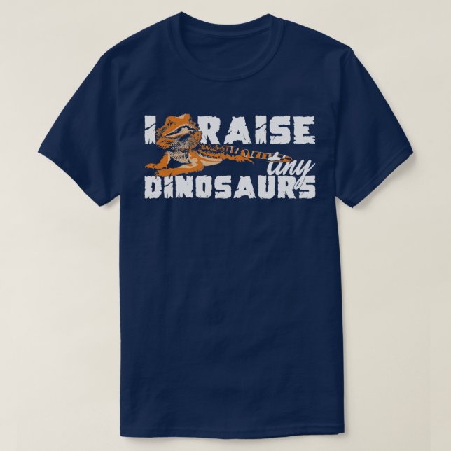 I Raise Tiny Dinosaurs Geckos Animal Lover Geschen T-Shirt (Design vorne)