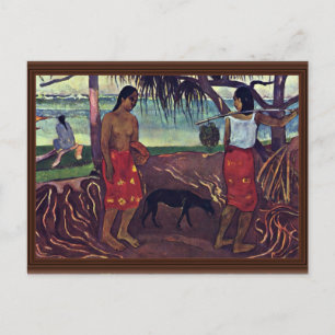 I Raro Te Oviri von Gauguin Paul (beste Qualität) Postkarte