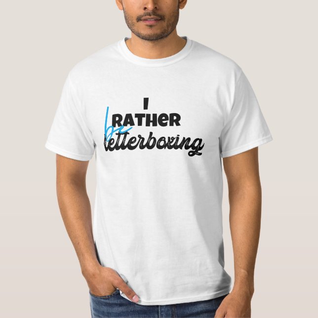 I rather be letterboxing T-Shirt (Vorderseite)