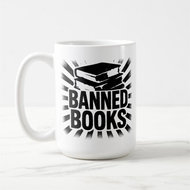 I Read Banned Books Kaffeetasse (Links)
