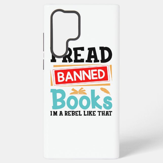 I Read Banned Books Librarian Reader Samsung Galaxy Hülle (Rückseite)
