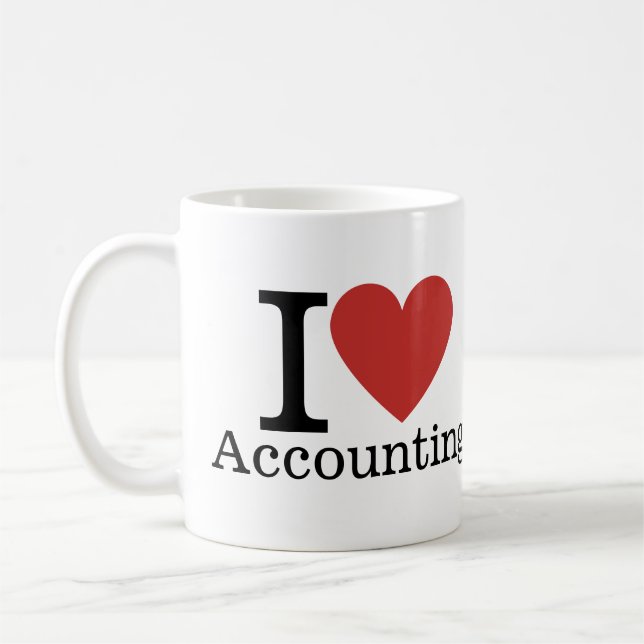I ❤️ Rechnungslegung - Rechnungslegungsgrundsatz - Kaffeetasse (Links)