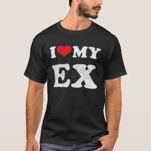 I Red Heart My Ex Ehefrau Husband Outfit I Liebe M T-Shirt