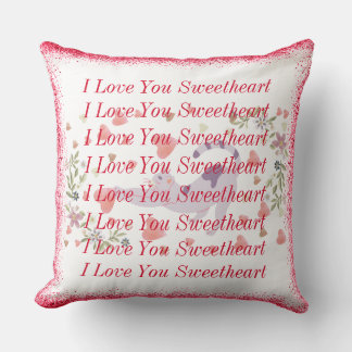 I Red Liebe You Sweetheart Niedlich Cat Valentinst Kissen