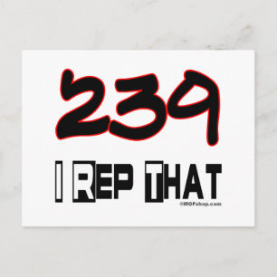 I Rep. 239 Area Code Postkarte