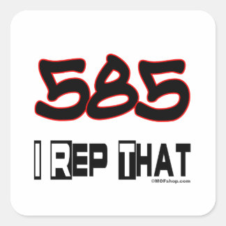 I Rep. 585 Area Code Quadratischer Aufkleber