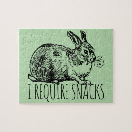 I Require Snacks Cute Bunny Rabbit