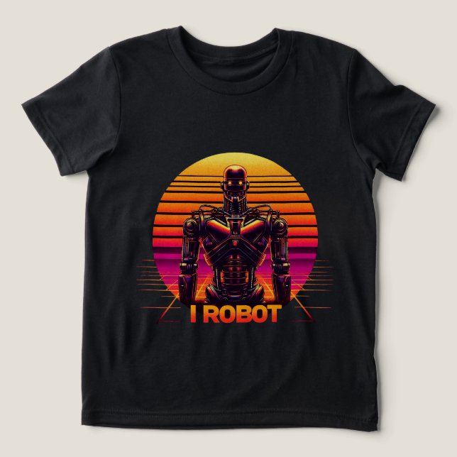 I ROBOT Tri-Blend SHIRT (Design Vorderseite)