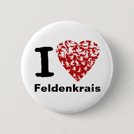 I rotes Herz Herz Feldenkrais Knopf-| Button