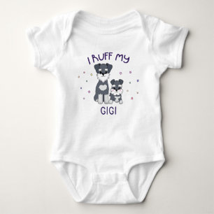 I Ruff My Gigi - Niedliche Hunde Baby Strampler