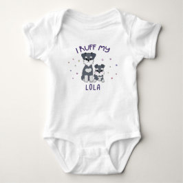 I Ruff My Lola - Niedliche Hunde Baby Strampler