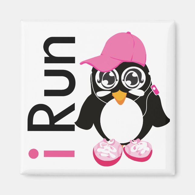 i Run Penguin Magnet (Vorne)