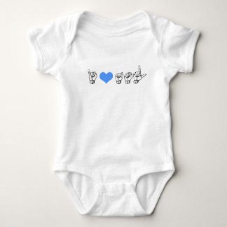 I Säuglings-Strampler Liebe ASL (amerikanisches Baby Strampler