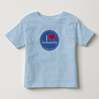 I scherzt Herz-Immunität das Shirt, blau Kleinkind T-shirt