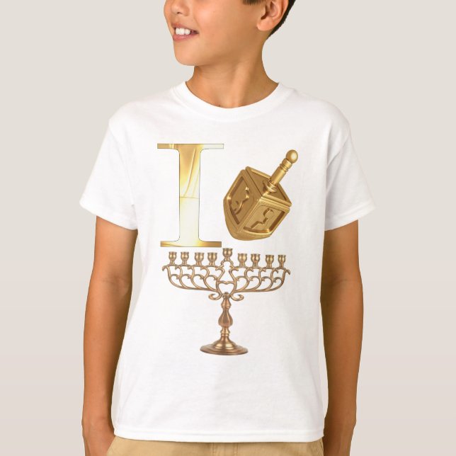 I scherzt Liebe Chanukah Shirt (Vorderseite)