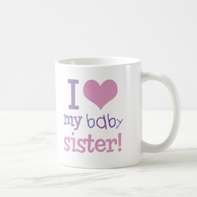 I scherzt Liebe meine Baby-Schwester T - Shirts u. Kaffeetasse (Rechts)