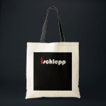 I Schlepp Budget-Taschen-Tasche Tragetasche<br><div class="desc">I Schlepp Budget-Taschen-Tasche. Leinwandtasche mit dem schwarzen Griff,  das Motto der schleppers kennzeichnend.</div>