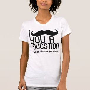 I Schnurrbart Sie ein Fragen-Damen-Trägershirt T-Shirt