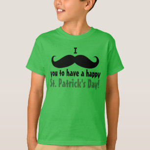 I Schnurrbart-Sie glücklichen St Patrick das Shirt