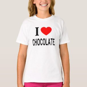 I ❤️ SCHOKOLADE I LIEBE CHOCOLATE I HERZSCHOKOLADE T-Shirt