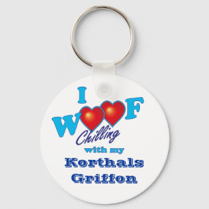 I Schuss Korthals Griffon Schlüsselanhänger