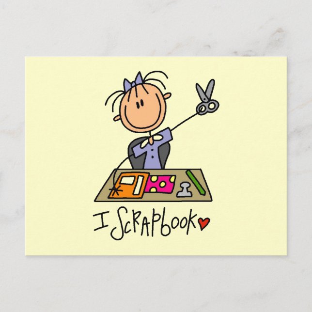 I Scrapbook Postkarte (Vorderseite)