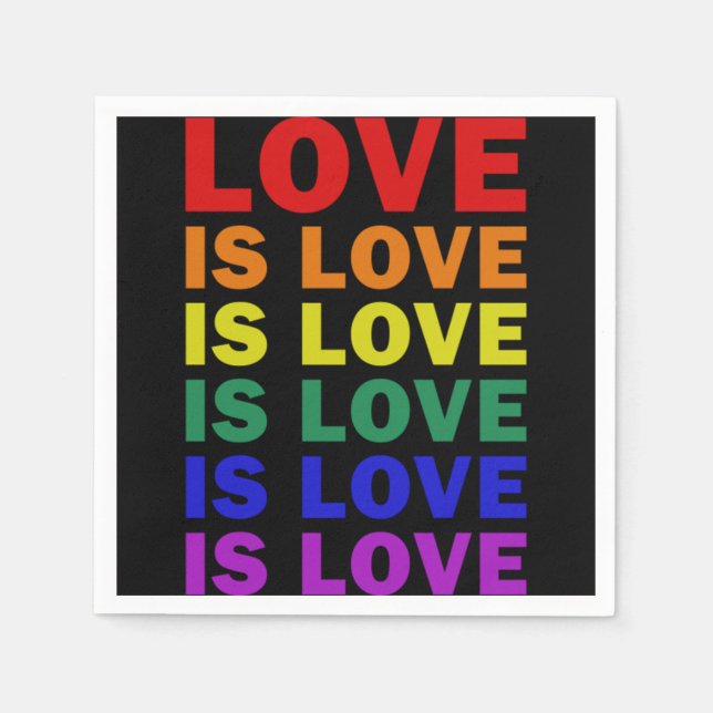 I See You I love You I Accept You Tshirt LGBT Prid Serviette (Vorderseite)