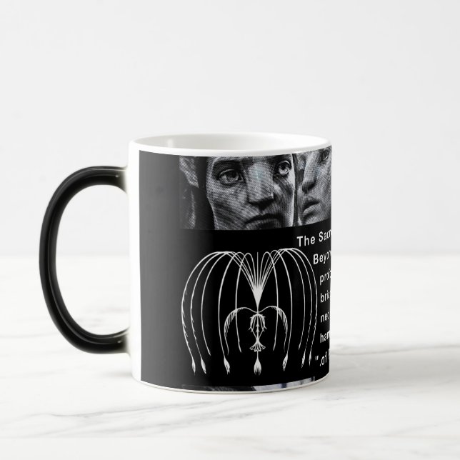 I See You" Soul Connection Art - Minimalist Black  Verwandlungstasse (Links)