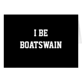 I seien Sie Boatswain. Schwarz-weiß. Gewohnheit