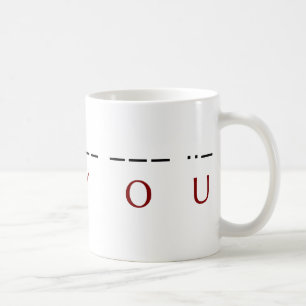 ♥ I Sie ·· ♥ -·-- --- ··- Kaffeetasse