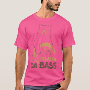 I Slappa Da Bass Funny Bear Bass Player Guitar T-Shirt