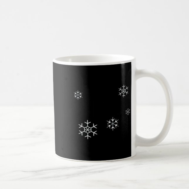 I Smell Snow Funny Holiday Under 20 Snowflakes  Kaffeetasse (Rechts)