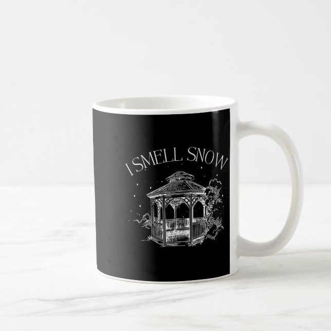 I Smell Snow Winter Christmas Snowball Design  Kaffeetasse (Rechts)