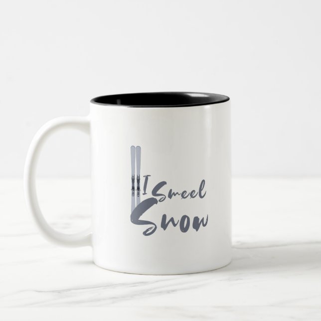 I Smell Snow Zweifarbige Tasse (Links)