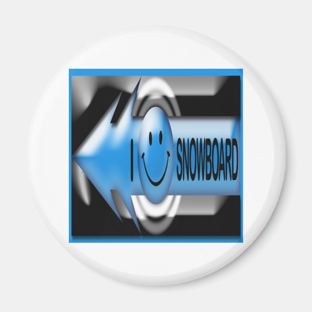 I Snowboard Magnet (Vorne)