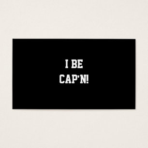 I soyez Cap'n. Noir et blanc.